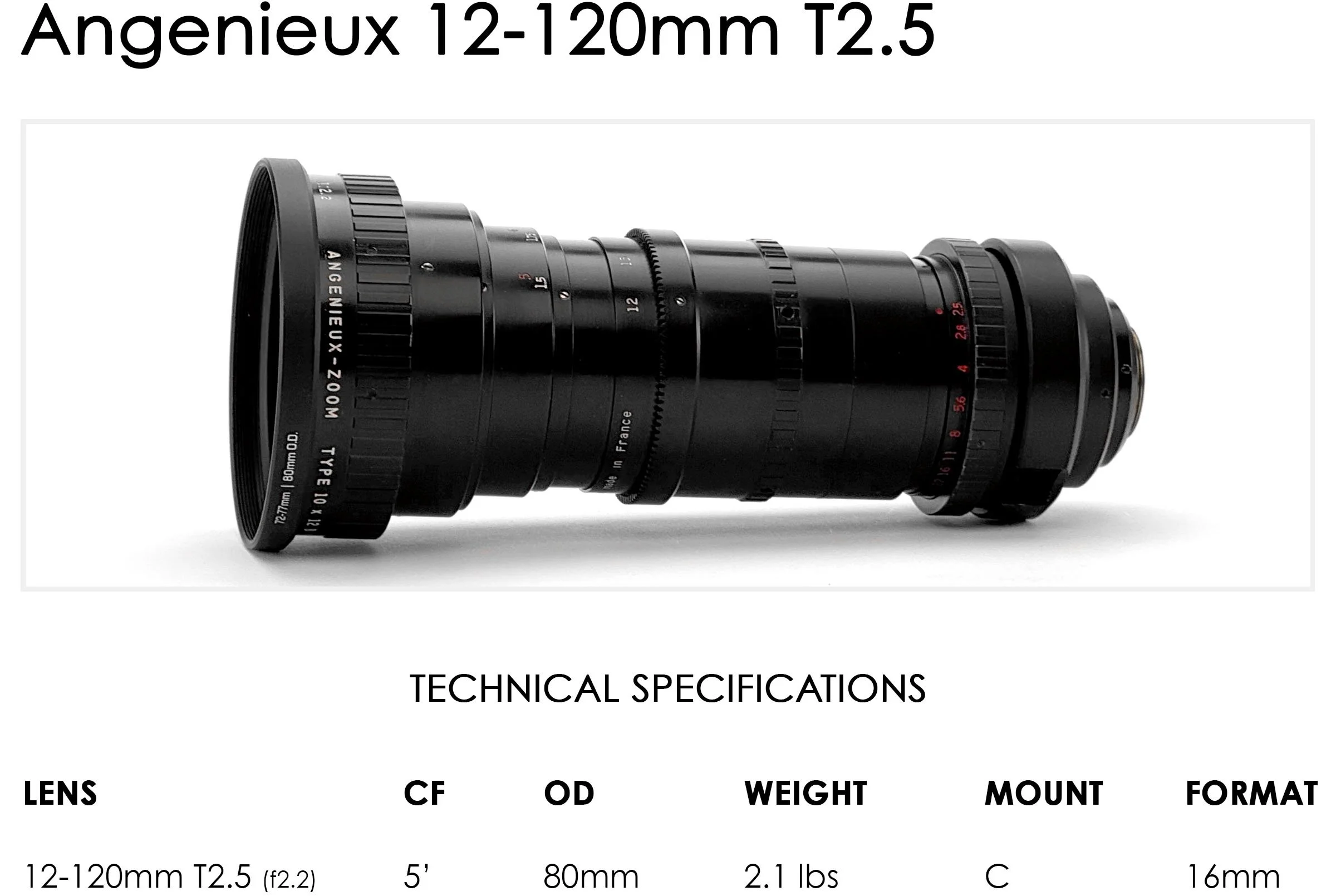 Angenieux 12-120mm T2.5 — OLD FAST GLASS